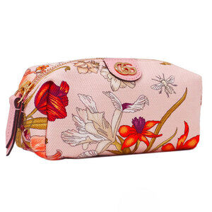 GUCCI Flora Flower Cosmetic Pouch Pink Makeup Floral